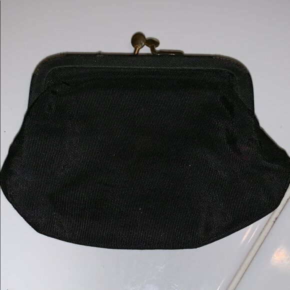 Vtg Walborg black beaded evening bag/mirror & coin purse - Picture 8 of 8